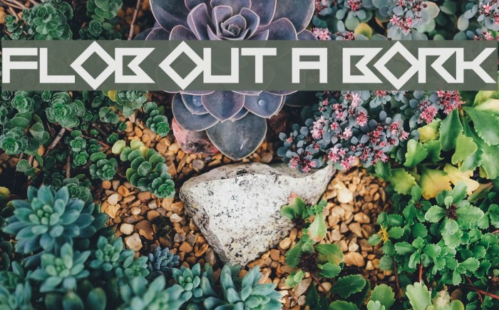 Flob Out a Bork Font examples