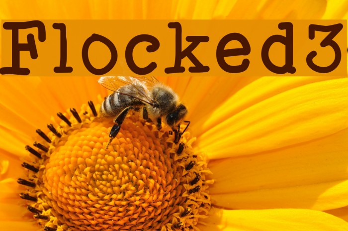 Flocked3 Font examples