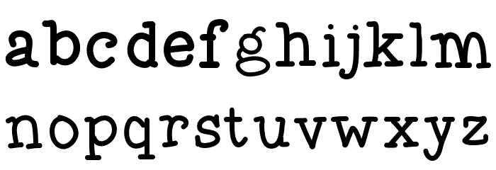 Flocked3 Font LOWERCASE