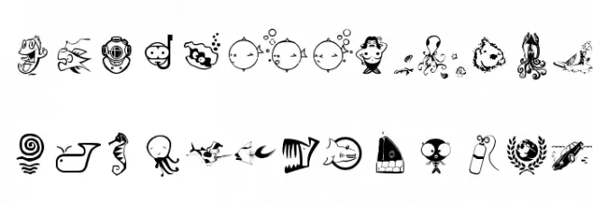 Flood Icons फ़ॉन्ट अपरकेस