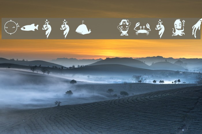 Flood Icons Font examples