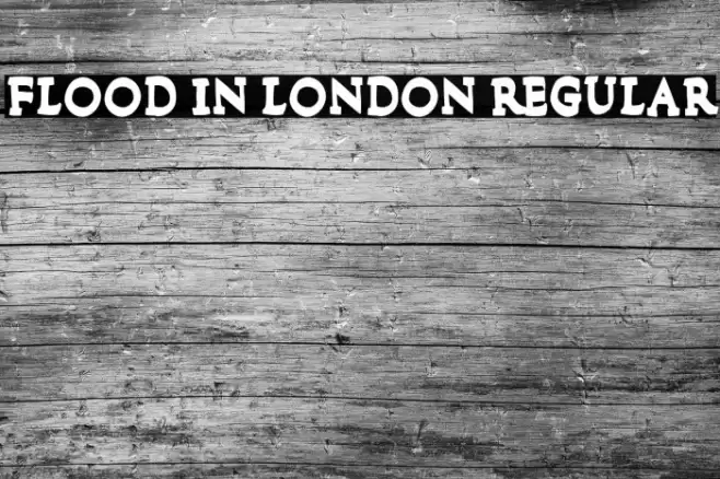 Flood In London Regular Font examples