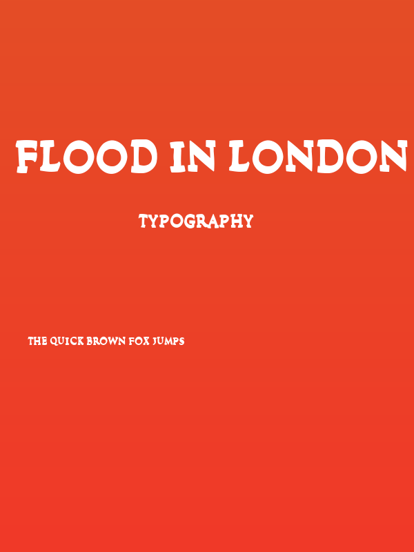 Flood In London Regular Poster