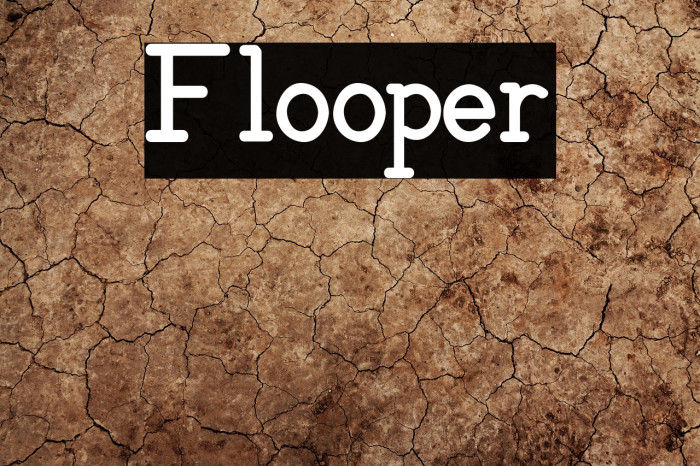 Flooper Font examples