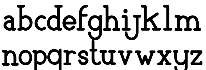 Flooper Font LOWERCASE