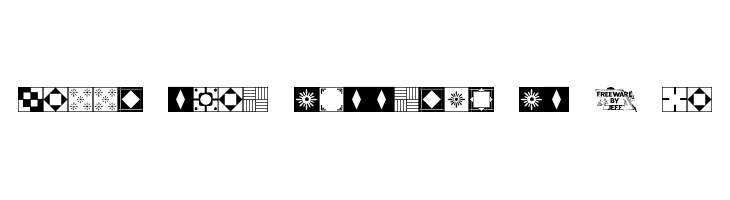 Floor Tile Patterns, Pt. 2 JL  Free Fonts Download