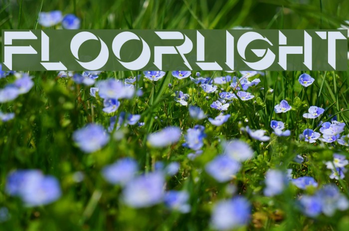 Floorlight Font examples