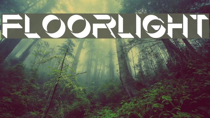 Floorlight Font examples