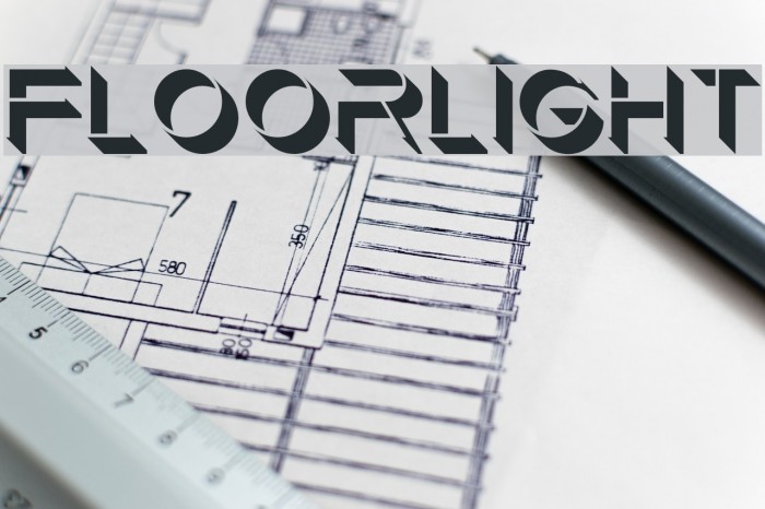 Floorlight Font examples