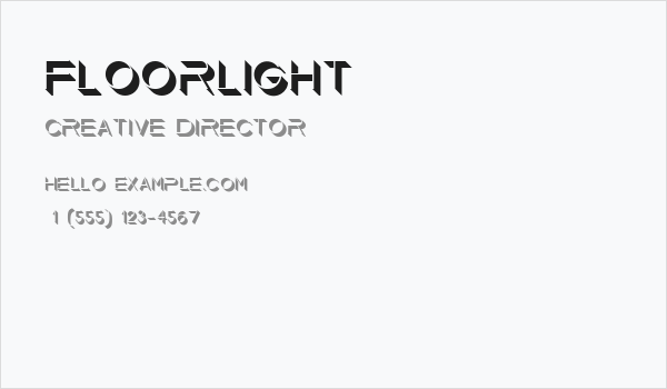 Floorlight Business Card
