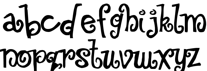 Floozy Font Litere mici