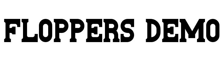 Floppers Demo  नि: शुल्क फ़ॉन्ट्स डाउनलोड