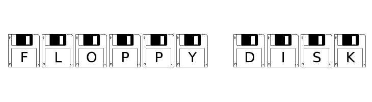 Floppy Disk  font caratteri gratis