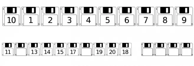 Floppy Disk Font OTHER CHARS