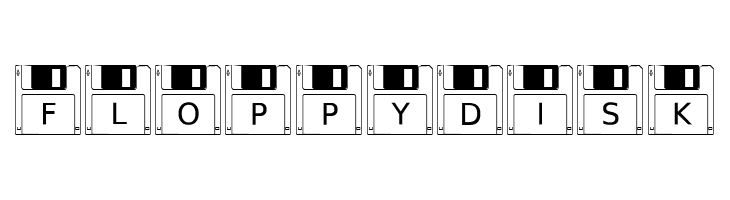 Floppy Disk Шрифта