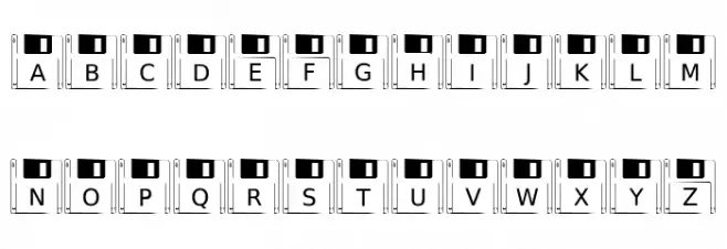 Floppy Disk フォント 小文字