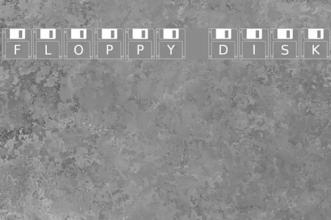 Floppy Disk Font examples
