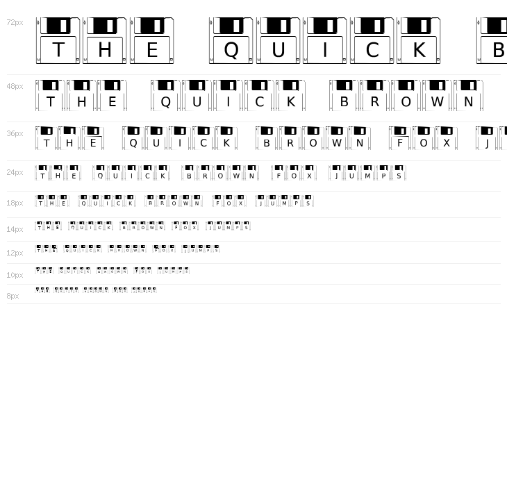 Floppy Disk Waterfall