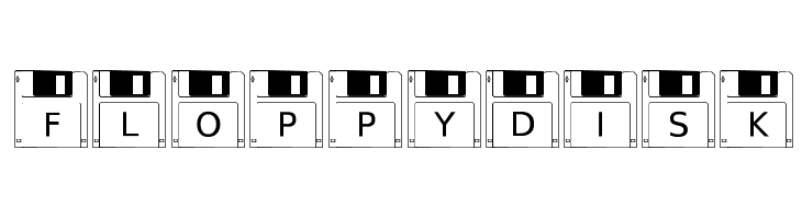 FloppyDisk  Free Fonts Download