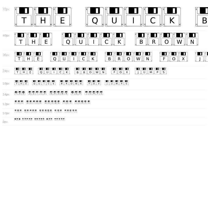 FloppyDisk Waterfall
