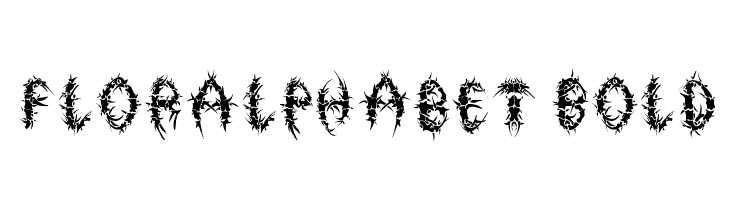 FlorAlphabet Bold Шрифта