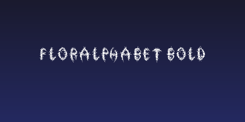 FlorAlphabet Bold Social Header
