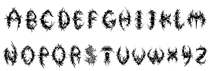 FlorAlphabet Bold Шрифта строчной