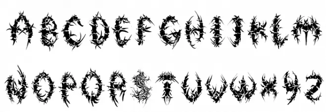 FlorAlphabet Bold Шрифта строчной