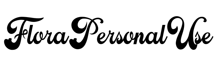 Flora Personal Use   Free Fonts Download
