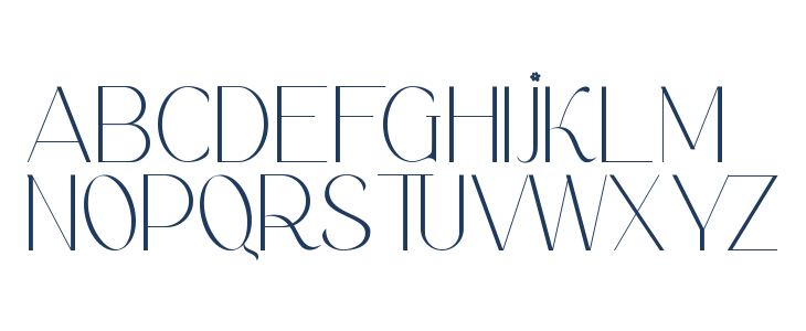 Flora Sentani Demo Uppercase