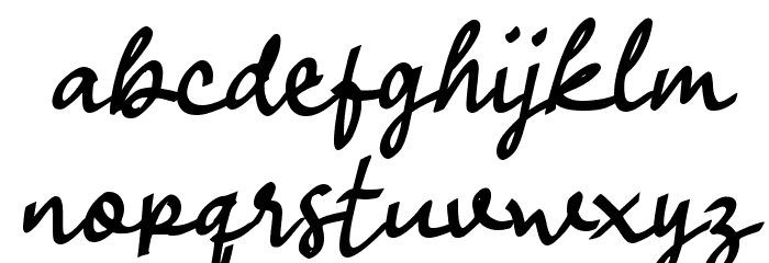 Flora Story Font LOWERCASE