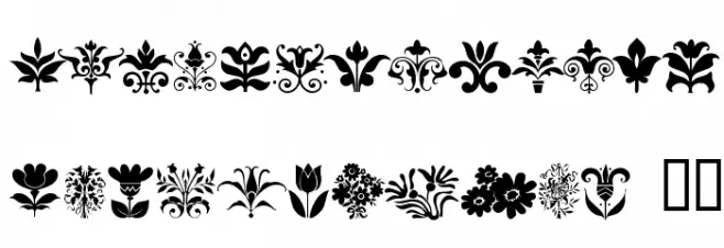 FloraDeco フォント 大文字