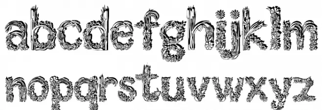 Florabet خط أحرف صغيرة