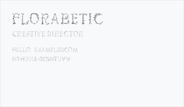 Florabetic Business Card