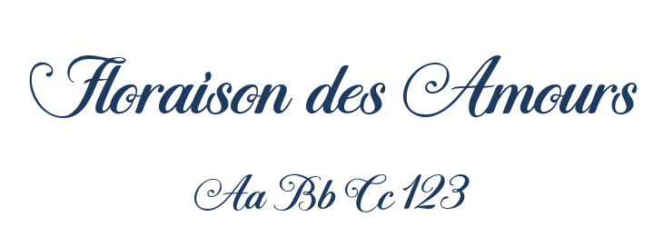 Floraison des Amours Font Preview