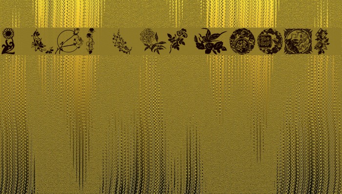Floral 1 Font examples