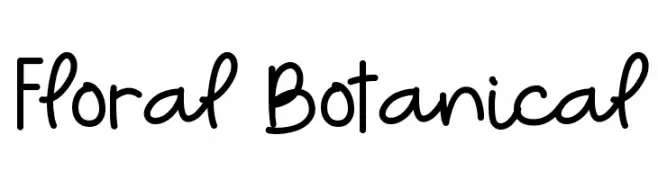 Floral Botanical  Frei Schriftart Herunterladen