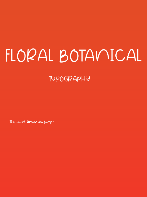 Floral Botanical Poster