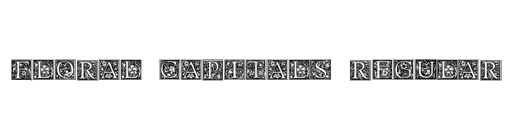 Floral Capitals Regular  Frei Schriftart Herunterladen