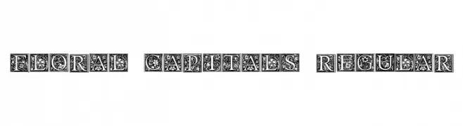 Floral Capitals Regular  Fuentes Gratis Descargar