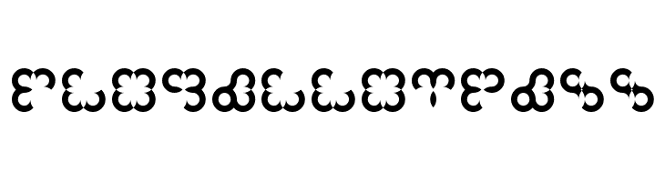 Floral Compass Font
