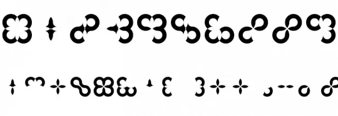 Floral Compass Font OTHER CHARS