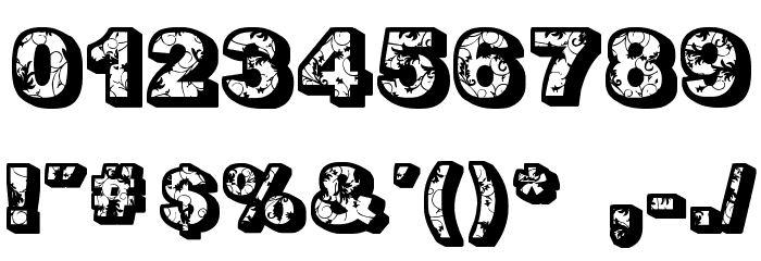 Floral Dawn Bold Font OTHER CHARS