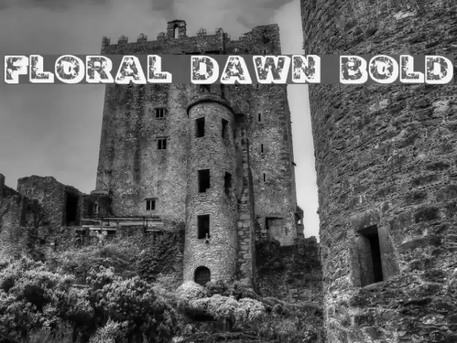 Floral Dawn Bold Font examples