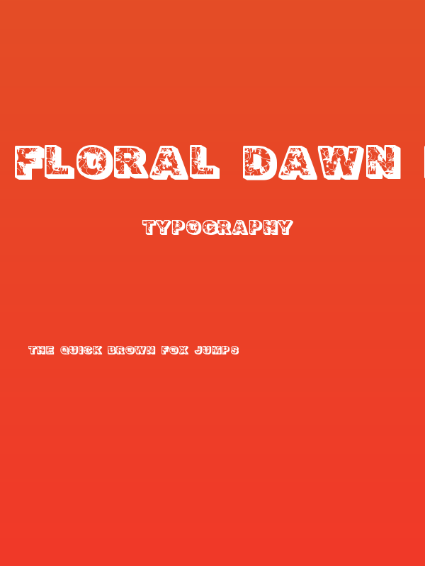 Floral Dawn Bold Poster