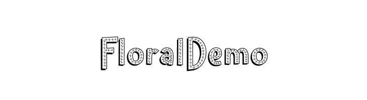 Floral Demo  Frei Schriftart Herunterladen