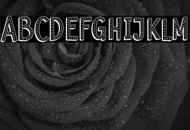 Floral Demo फ़ॉन्ट examples