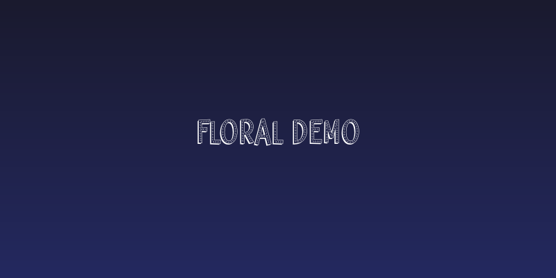 Floral Demo Social Header