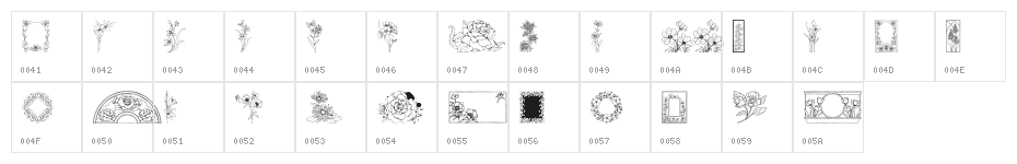 Floral Design Character Map