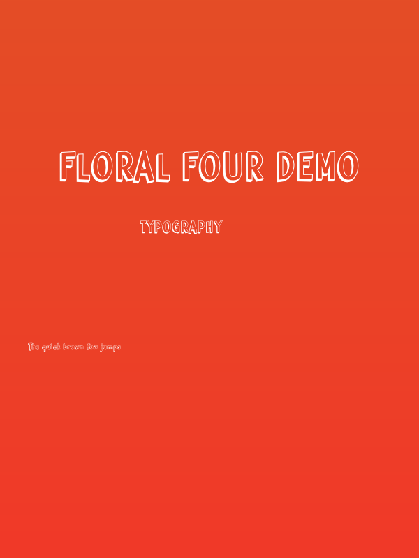 Floral Four Demo Poster